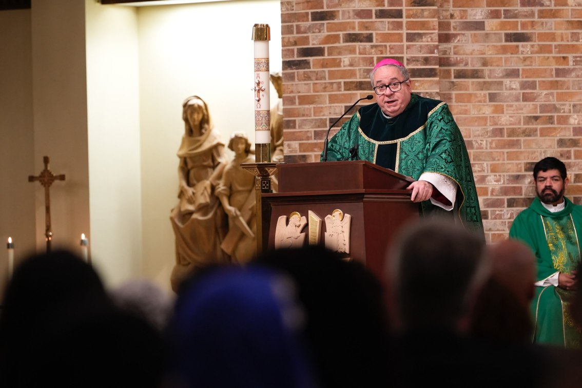 Bishop Olson at ambo