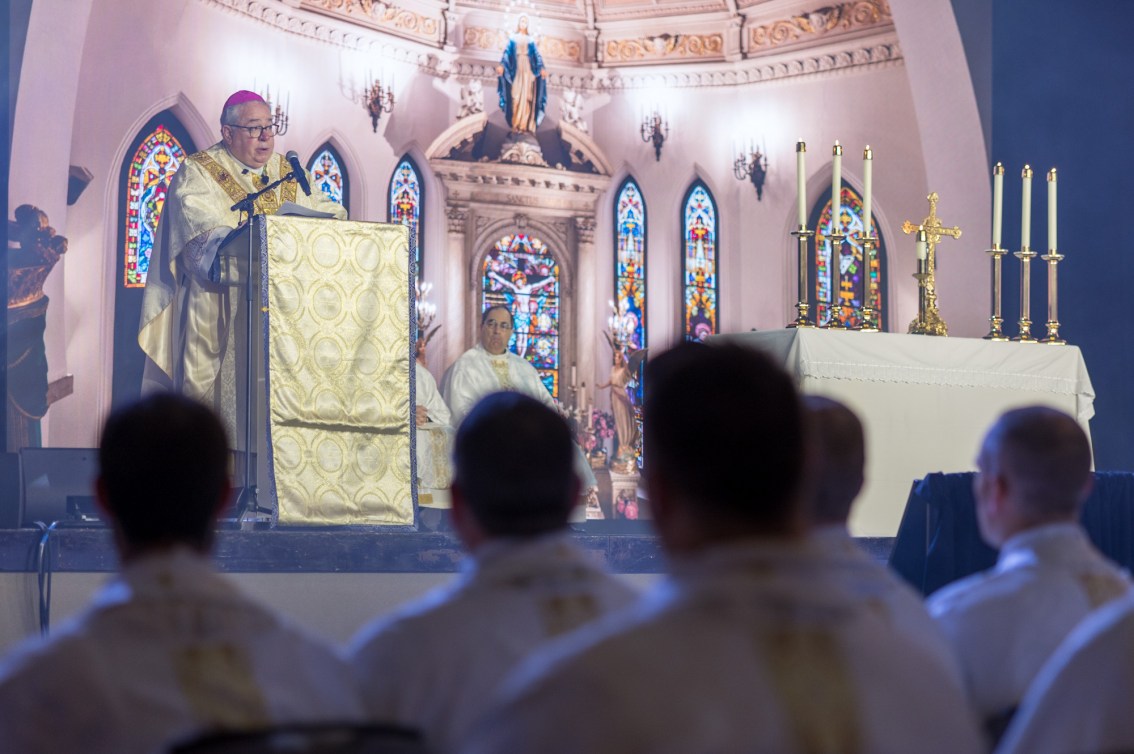 Bishop Olson gives homily