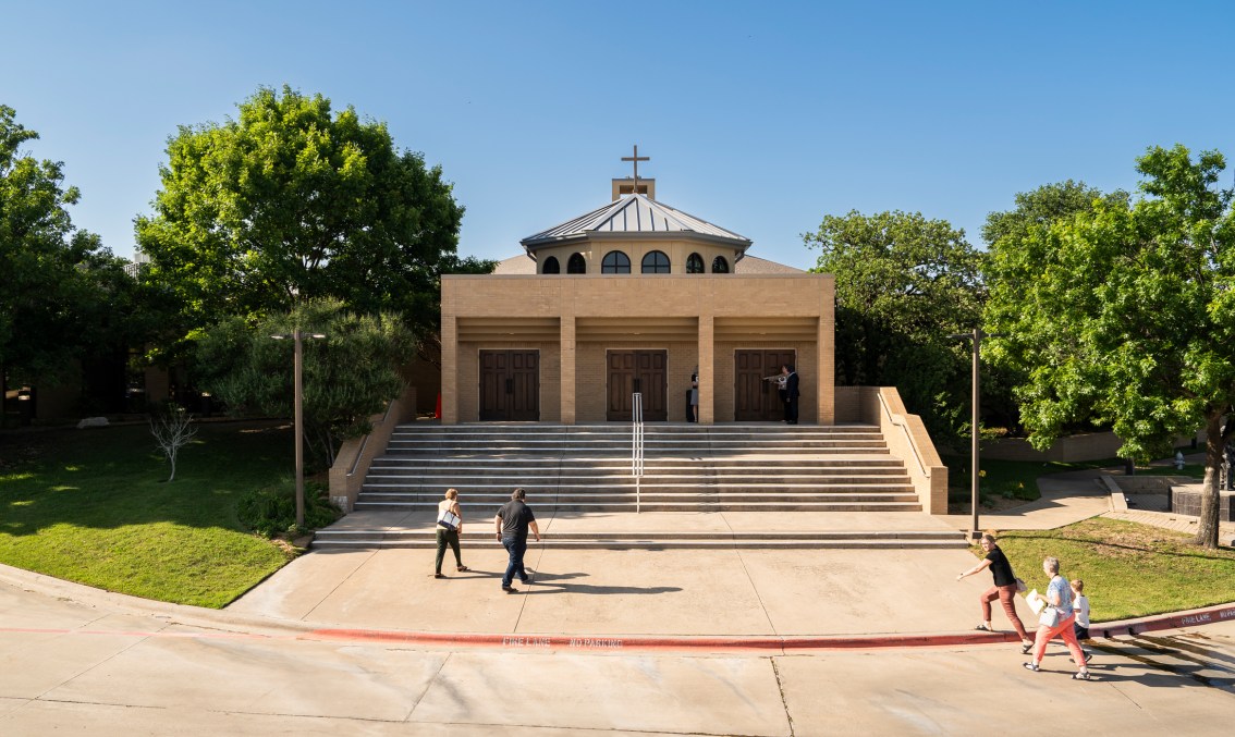 exterior of St. Vincent de Paul Church