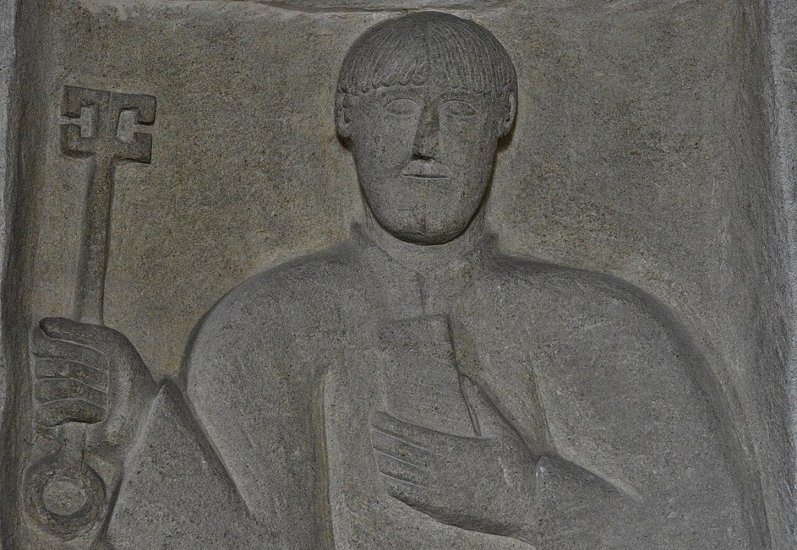 sculpture of St. Peter with Keys to the Kingdom